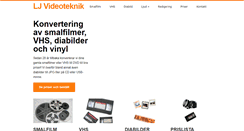 Desktop Screenshot of ljvideoteknik.se