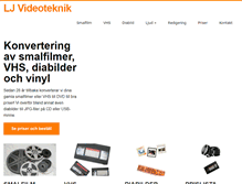Tablet Screenshot of ljvideoteknik.se